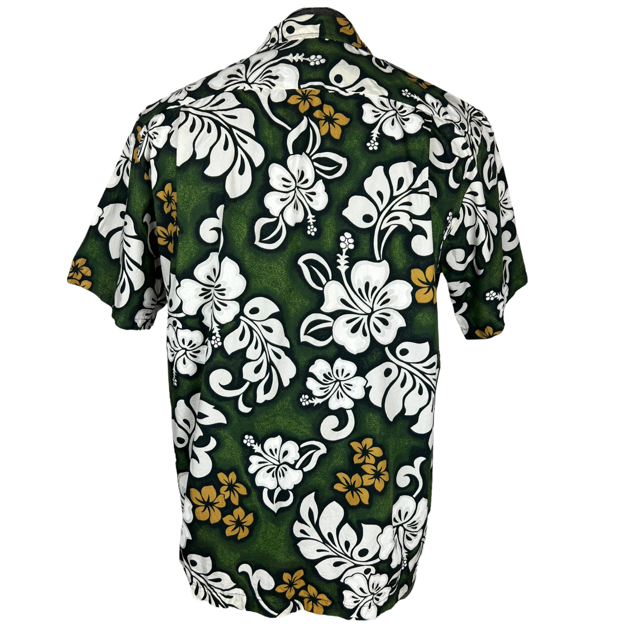 Vintage 1980s Floral Hawaiian Shirt 100% Cotton Hawaii Sz M