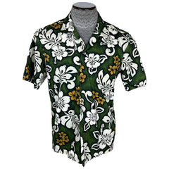 Vintage 1980s Floral Hawaiian Shirt 100% Cotton Hawaii Sz M
