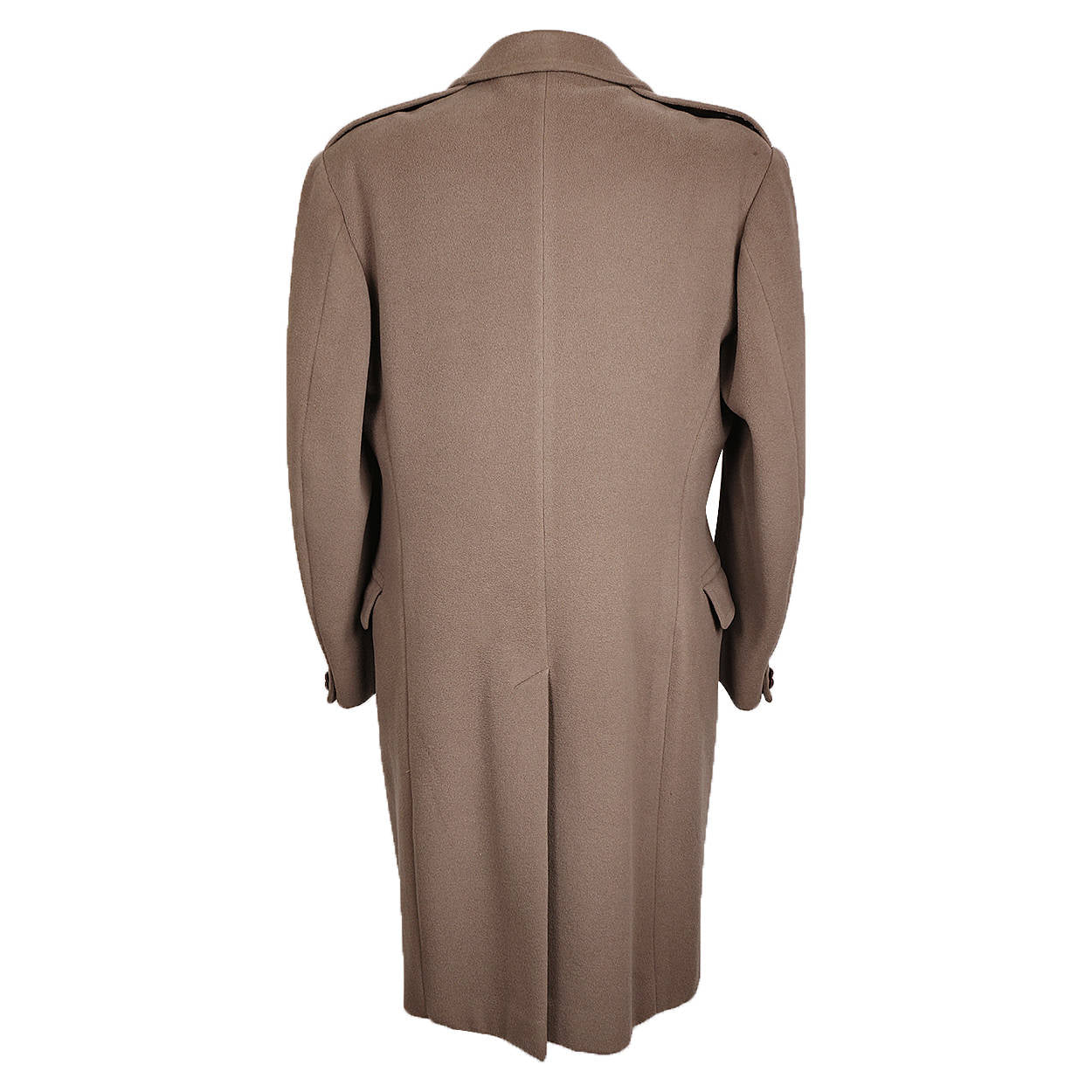Vintage Hawkes Savile Row Wool Overcoat Bespoke Coat for Lt Colonel 1960 - Poppy's Vintage Clothing