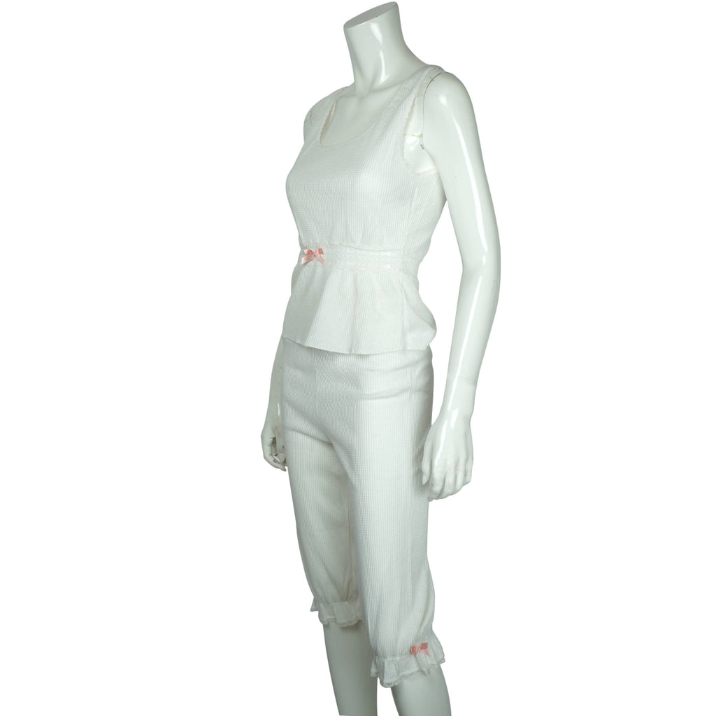 Vintage Pajamas Camisole and Bloomers Fredericks of Hollywood - Poppy's Vintage Clothing