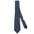 Hermes Tie Silk Twill 834 EA Horsebit Pattern Blue Necktie - Poppy's Vintage Clothing