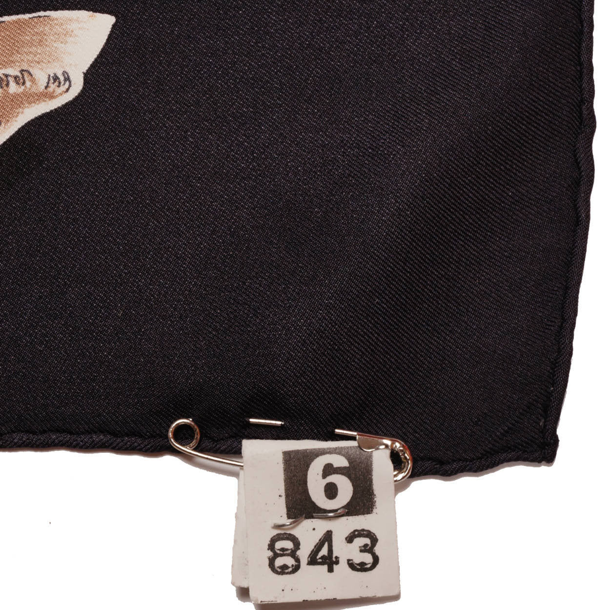 Vintage Hermes Silk Twill Scarf Cannes et Pommeaux Francoise de la Perriere 1985 - Poppy's Vintage Clothing