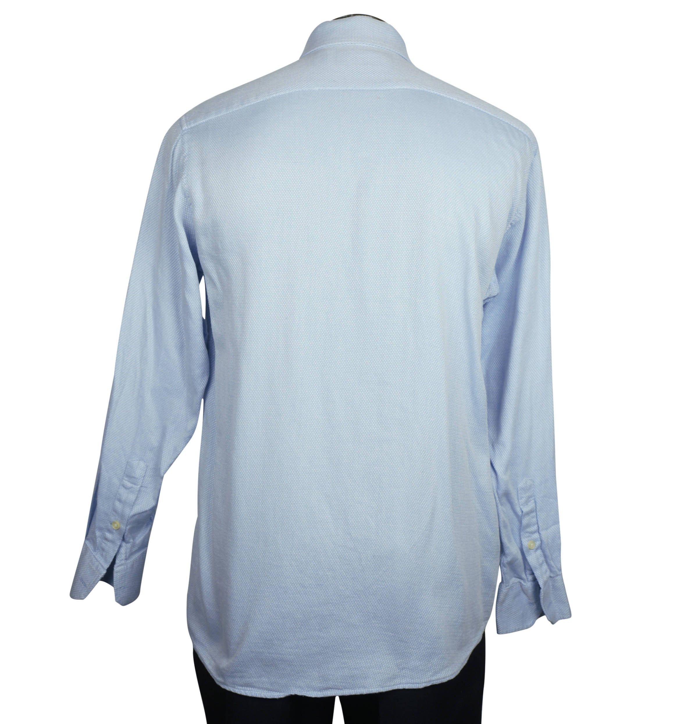 Hermes Shirt Blue Cotton Pique Mens Size L – Poppy's Vintage Clothing