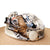 Vintage Motsch for Hermes Paris Hat with Printed Silk Crown and Straw Brim