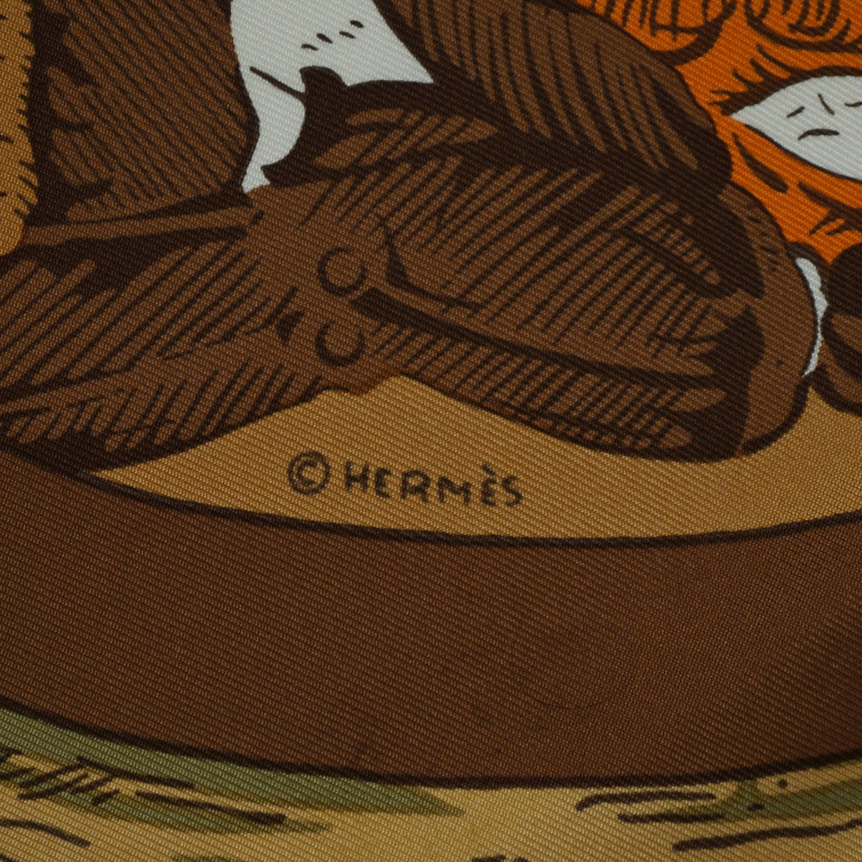 Vintage Hermes Silk Scarf Jeu des Omnibus Hugo Grygkar 35” - Poppy's Vintage Clothing