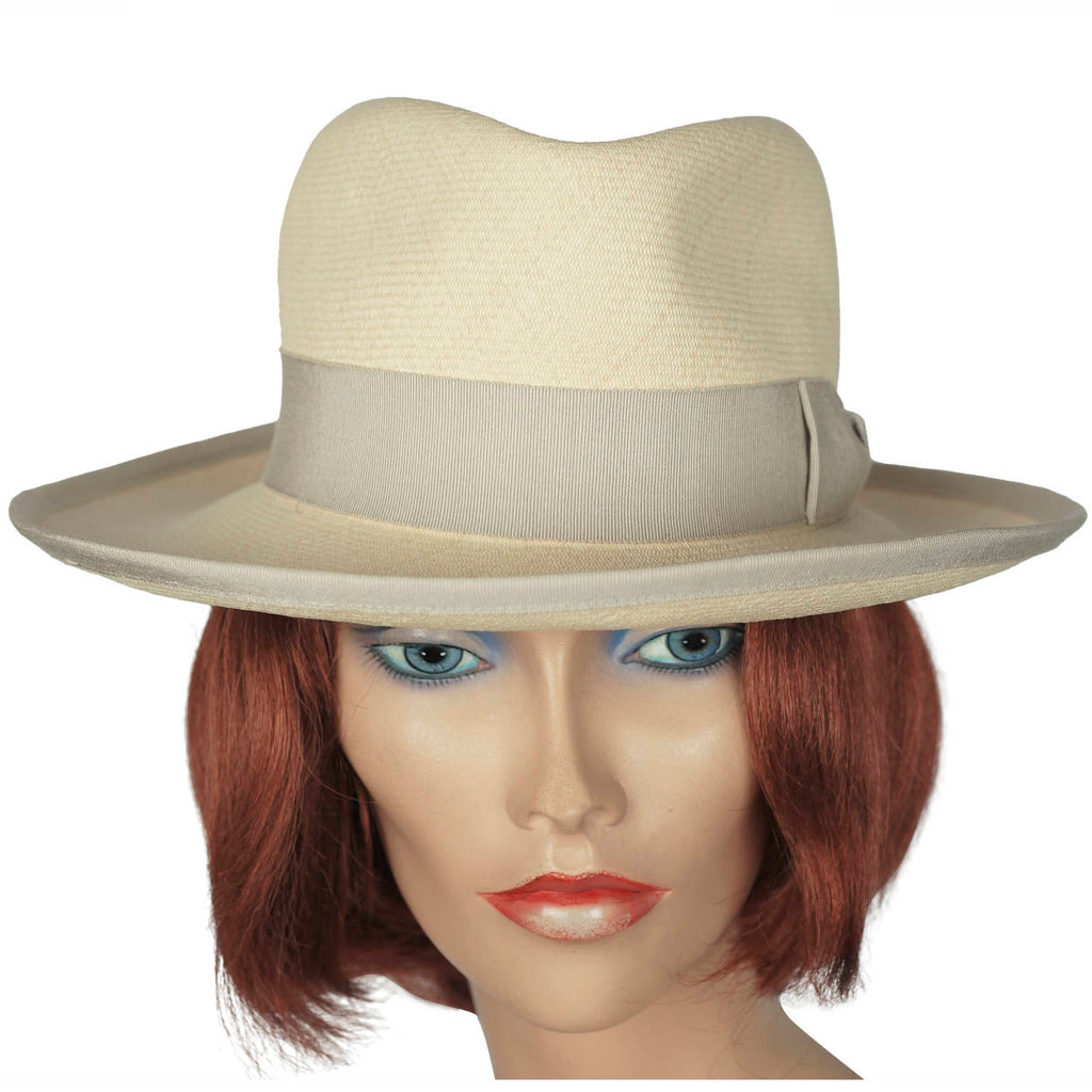 Vintage Motsch for Hermes Paris Ladies Fedora Panama Hat 7 - Poppy's Vintage Clothing