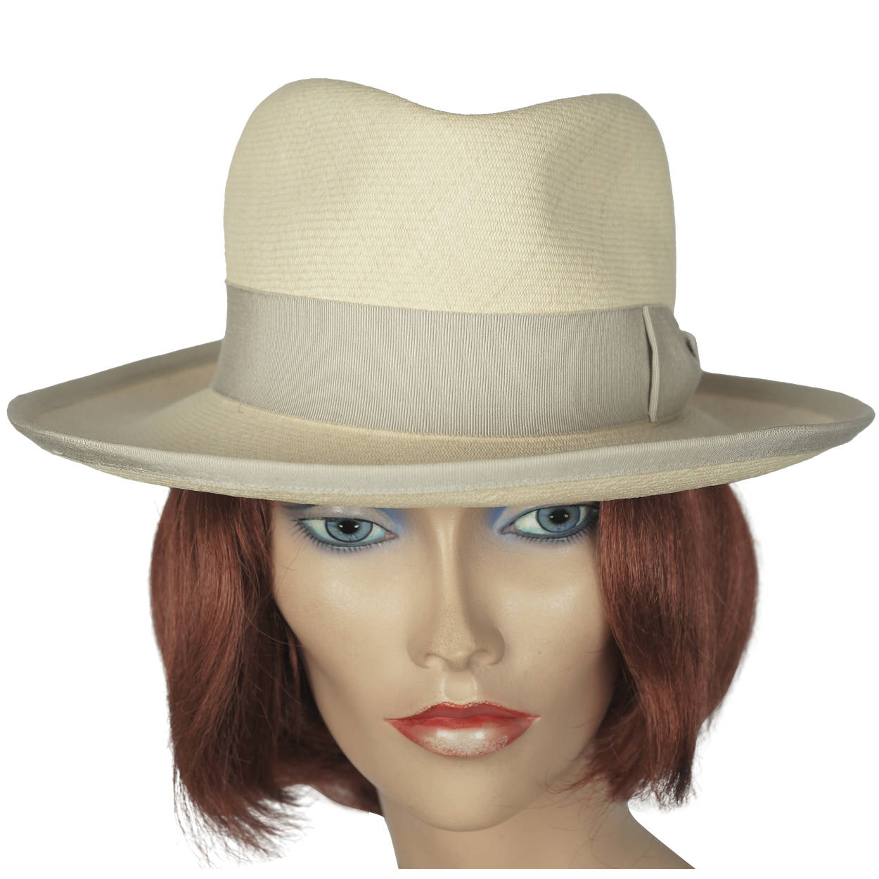 Vintage Motsch for Hermes Paris Ladies Fedora Panama Hat 7 - Poppy's Vintage Clothing