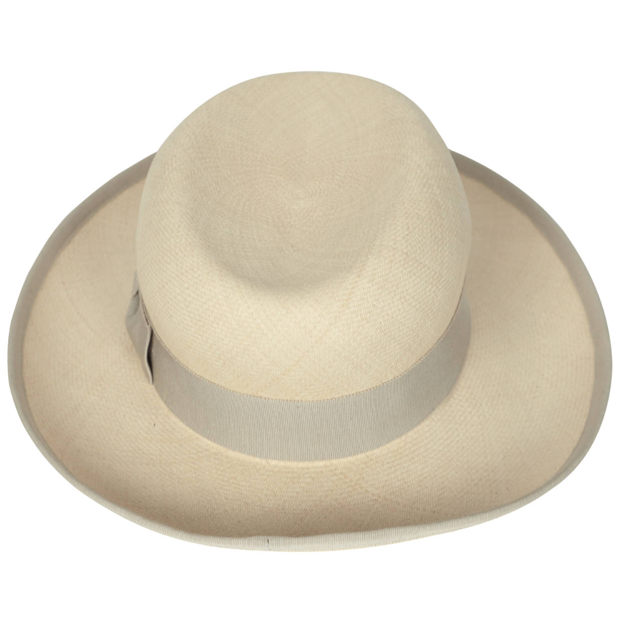 Vintage Motsch for Hermes Paris Ladies Fedora Panama Hat 7 - Poppy's Vintage Clothing