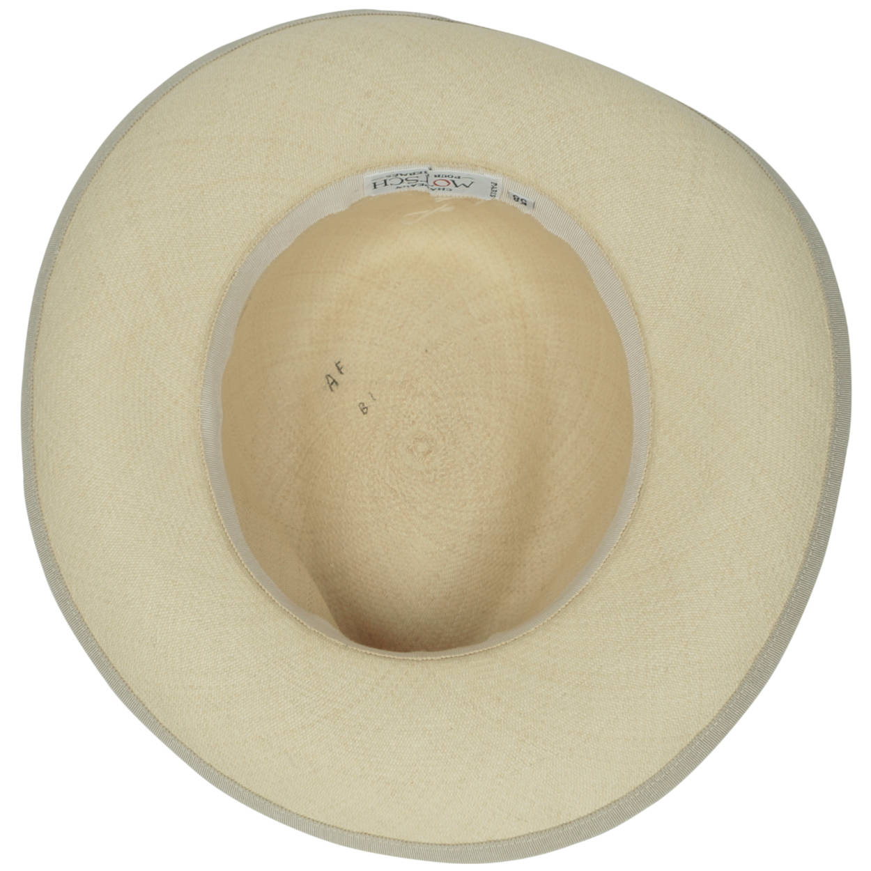 Vintage Motsch for Hermes Paris Ladies Fedora Panama Hat 7 - Poppy's Vintage Clothing