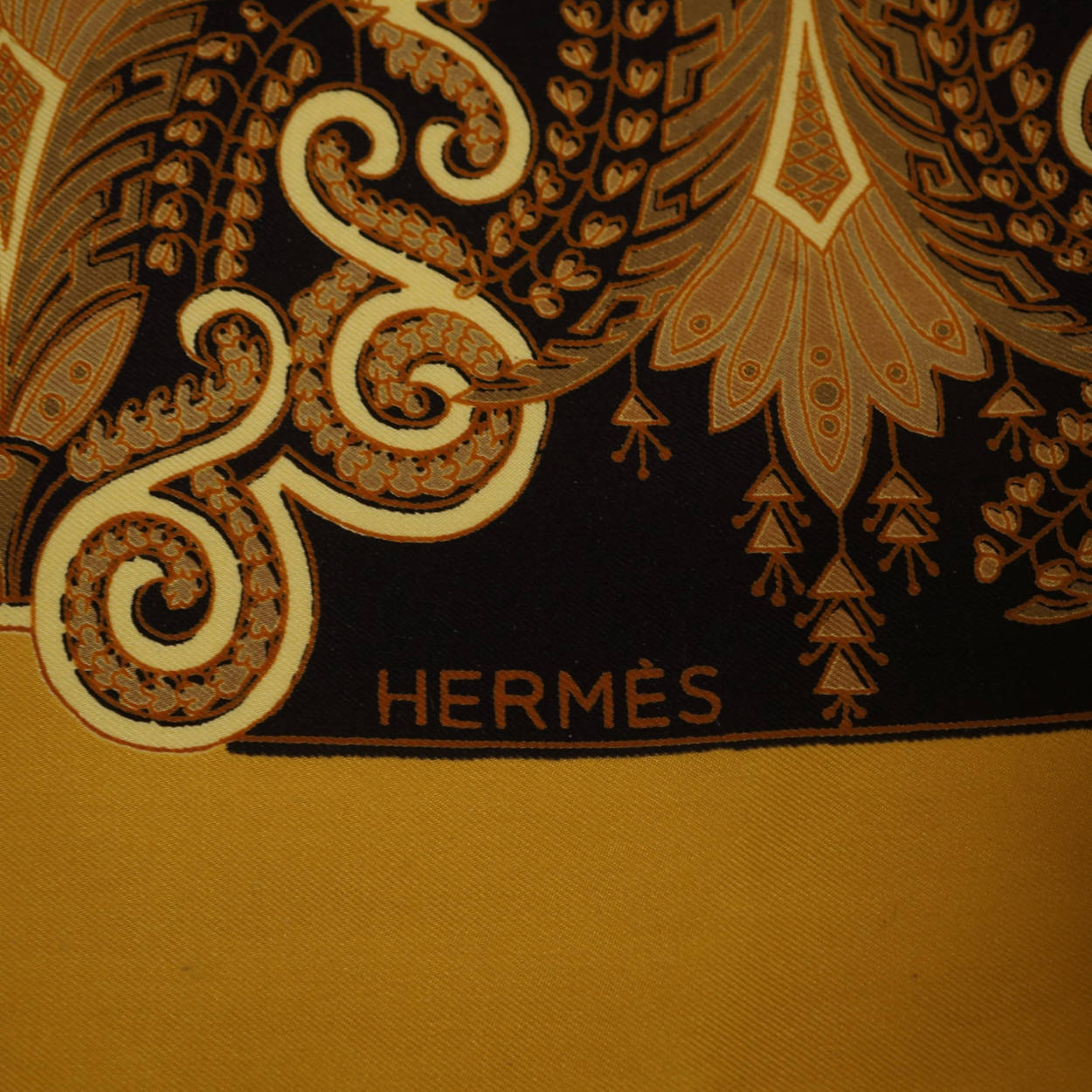 Vintage Hermes Paris Fantaisie Silk Scarf 1973 Henri D’Origny Design Authentic - Poppy's Vintage Clothing