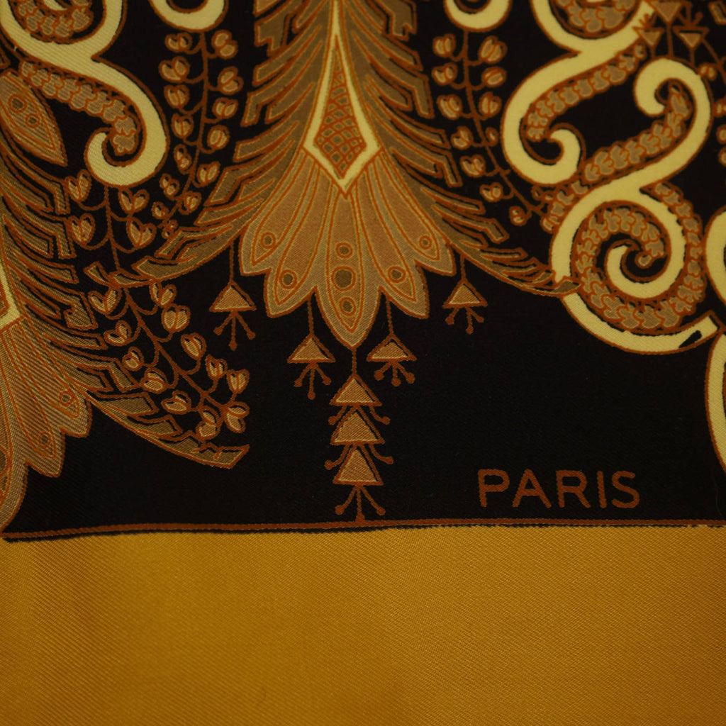 Vintage Hermes Paris Fantaisie Silk Scarf 1973 Henri D’Origny Design Authentic - Poppy's Vintage Clothing