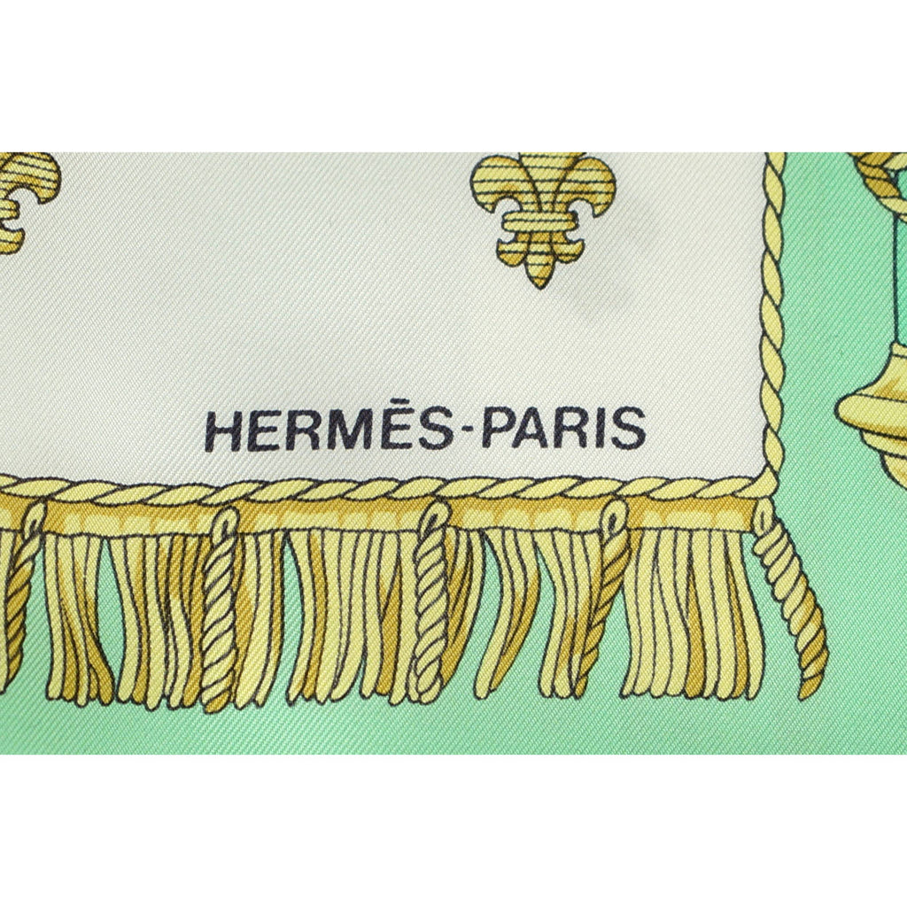 Vintage Hermes La Reale Silk Scarf Hugo Grygkar Vue Du Carosse de la Galere 35” - Poppy's Vintage Clothing