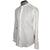 Hermes Paris White Linen Shirt Collarless Style Mens M - Poppy's Vintage Clothing