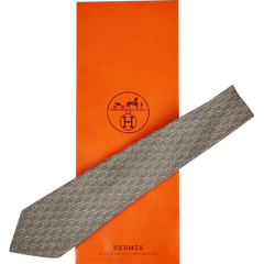 Vintage Hermes Tie Silk Twill 7212 UA Mint Green Mens Necktie Made in France - Poppy's Vintage Clothing