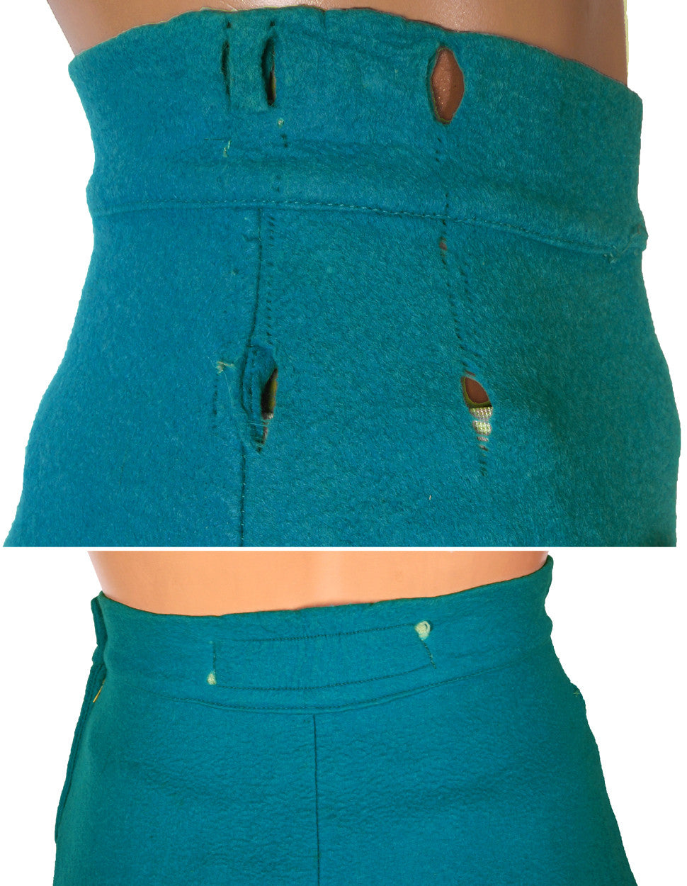 Vintage 50s Felt Circle Skirt Rockabilly Hit Parade Music Theme XS / S - Poppy's Vintage Clothing