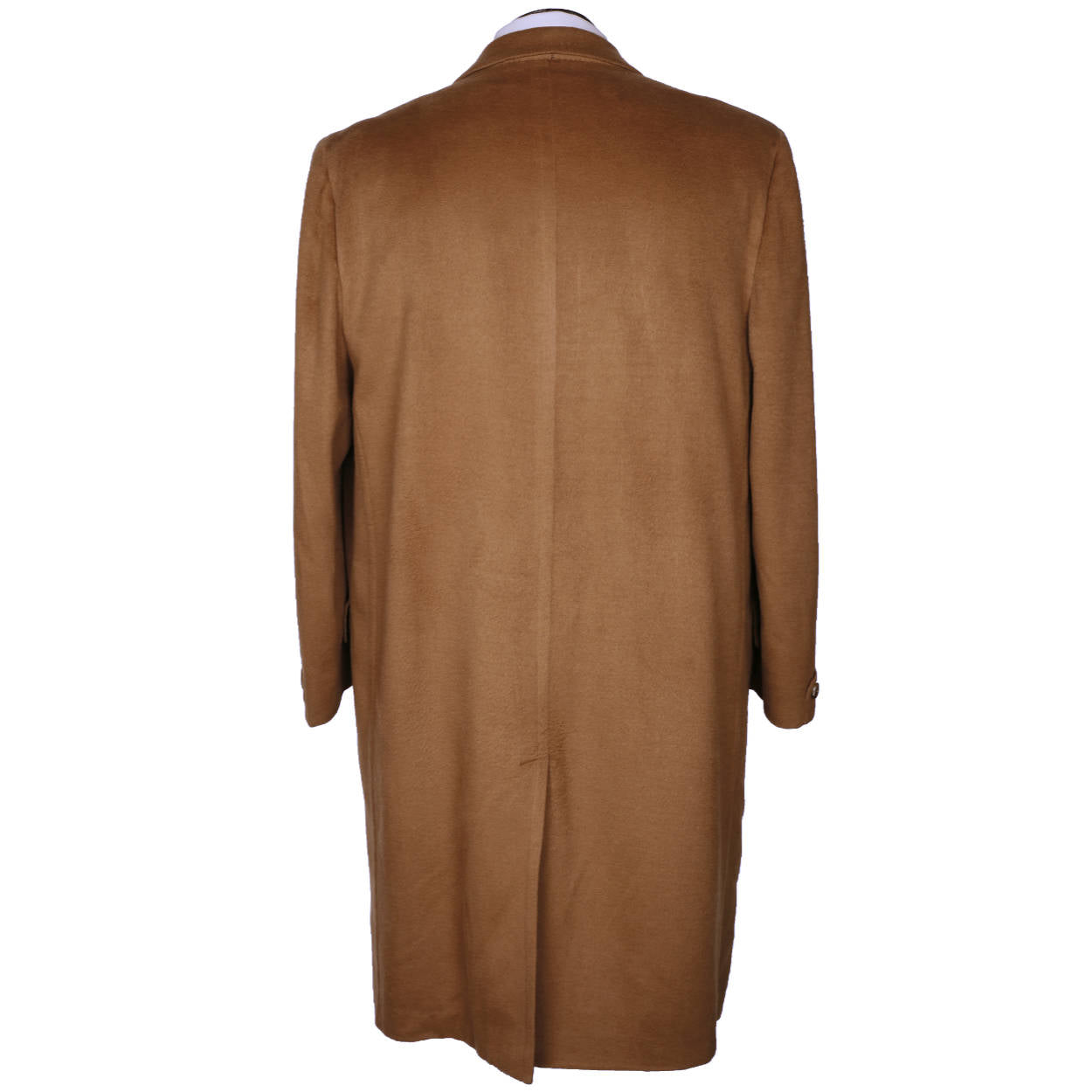 Vintage 1960s Pure Cashmere Mens Overcoat Holt Renfrew Caramel