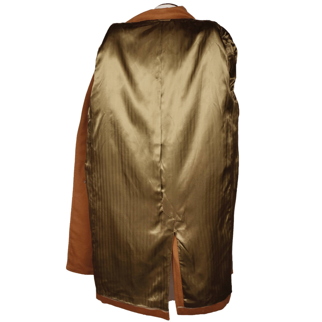 Vintage 1960s Pure Cashmere Mens Overcoat Holt Renfrew Caramel Color Coat - Large - Poppy's Vintage Clothing