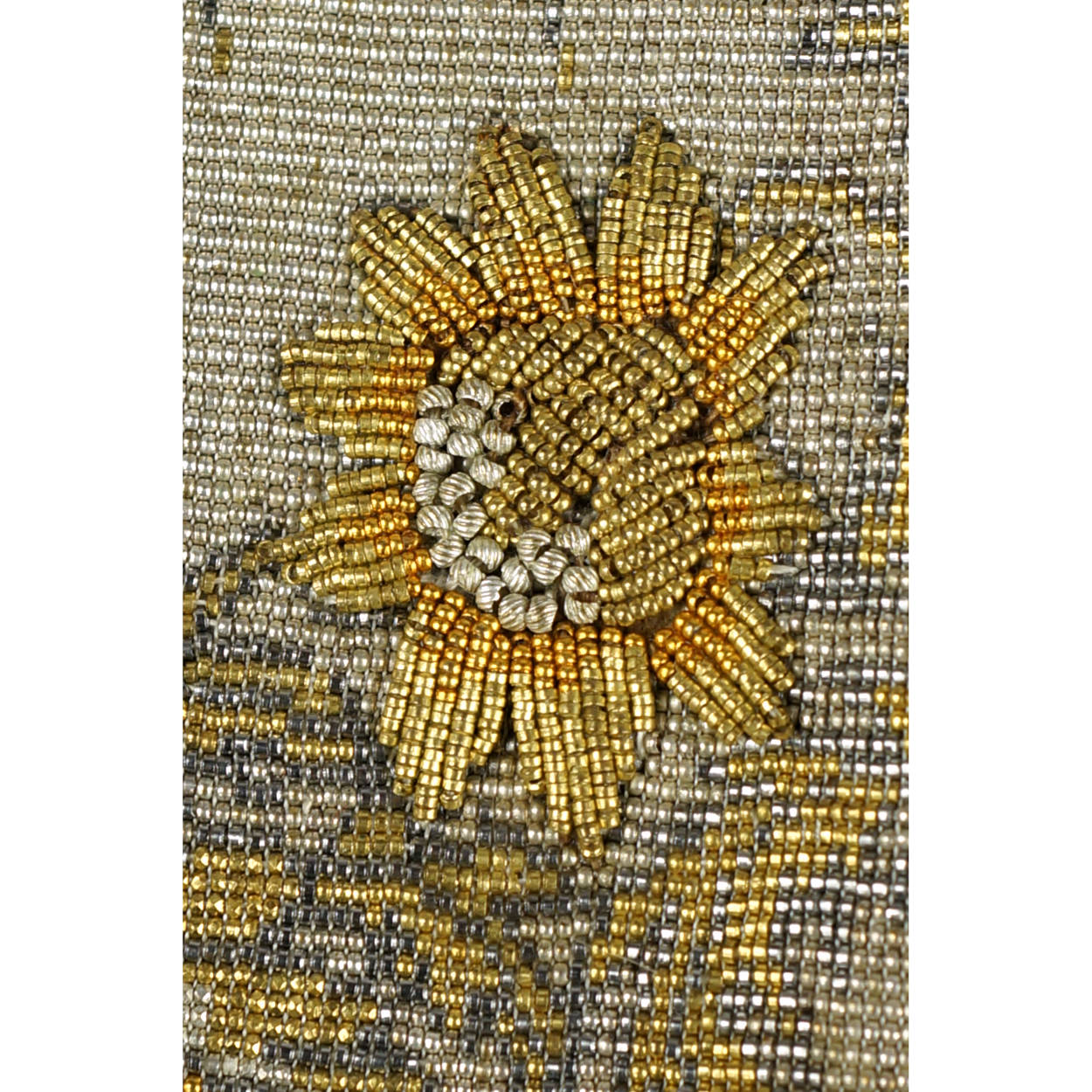 Vintage Evening Purse Micro Steel Beaded Bag Made in France for Holt Renfrew - Poppy's Vintage Clothing