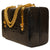 Vintage 1960s Patent Leather Box Purse Faux Alligator Handbag Holt Renfrew Italy - Poppy's Vintage Clothing