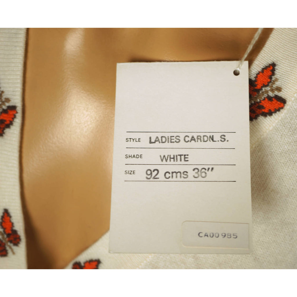 Vintage 1970s Unused Scottish Cashmere Sweater Vest Sleeveless Cardigan NWT M 36 - Poppy's Vintage Clothing