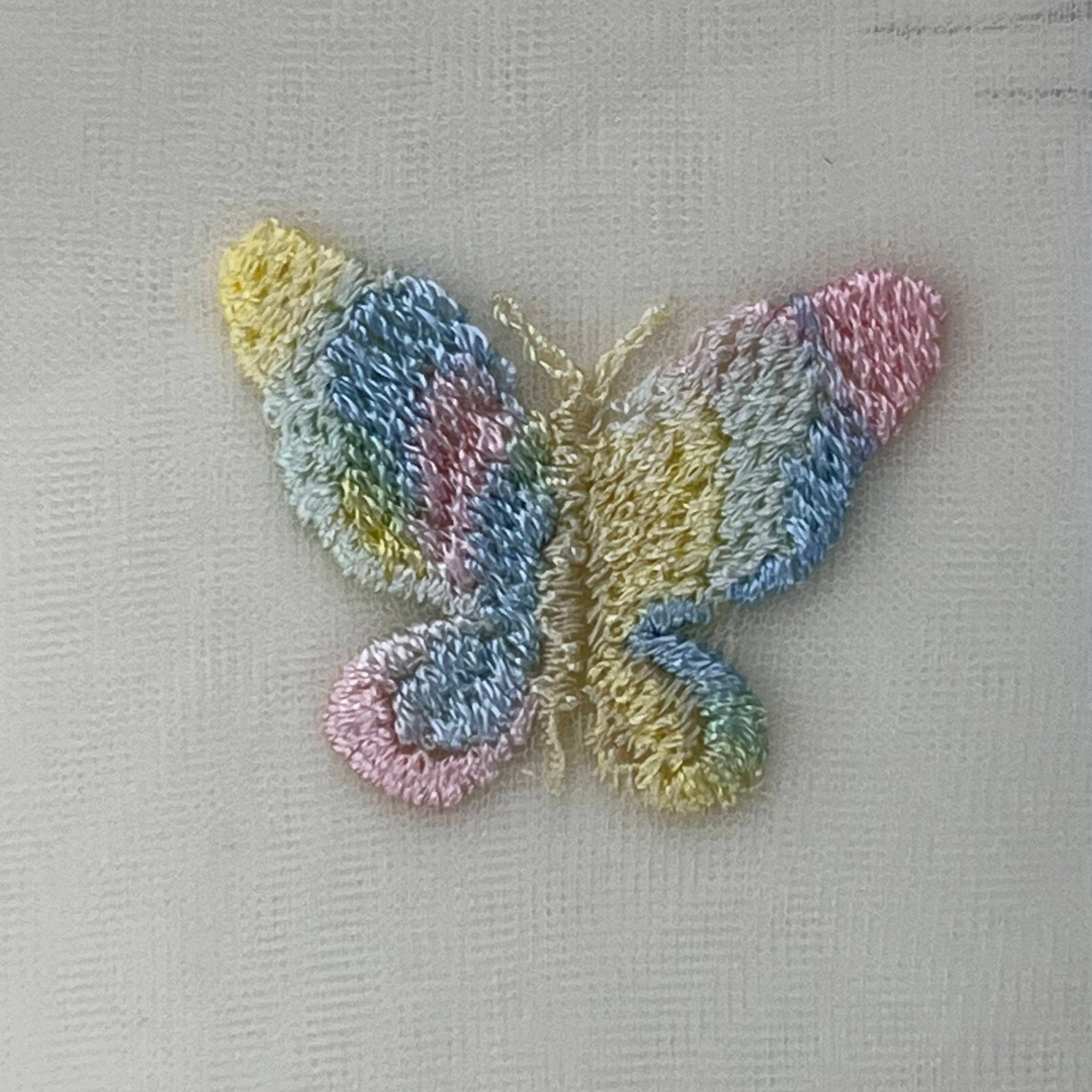 Vintage Hudson 1950s Nylon Stockings Yellow w Butterfly 9.5