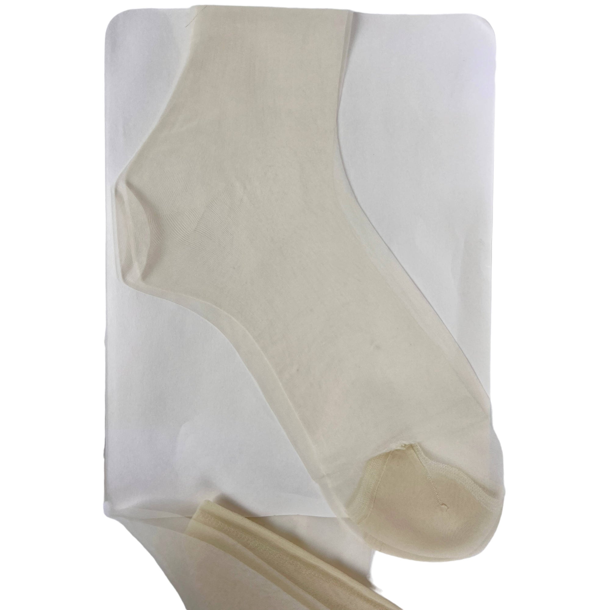 Vintage Hudson 1950s Nylon Stockings Yellow w Butterfly 9.5