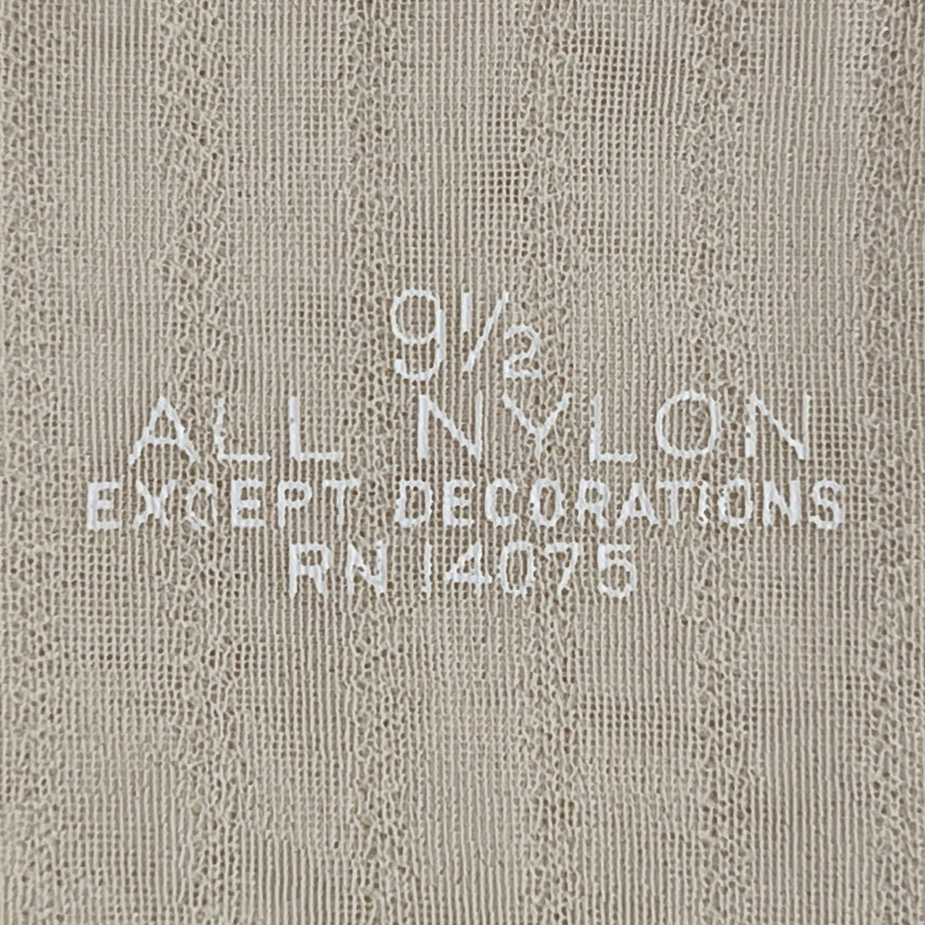 Vintage Hudson 1950s Nylon Stockings Yellow w Butterfly 9.5