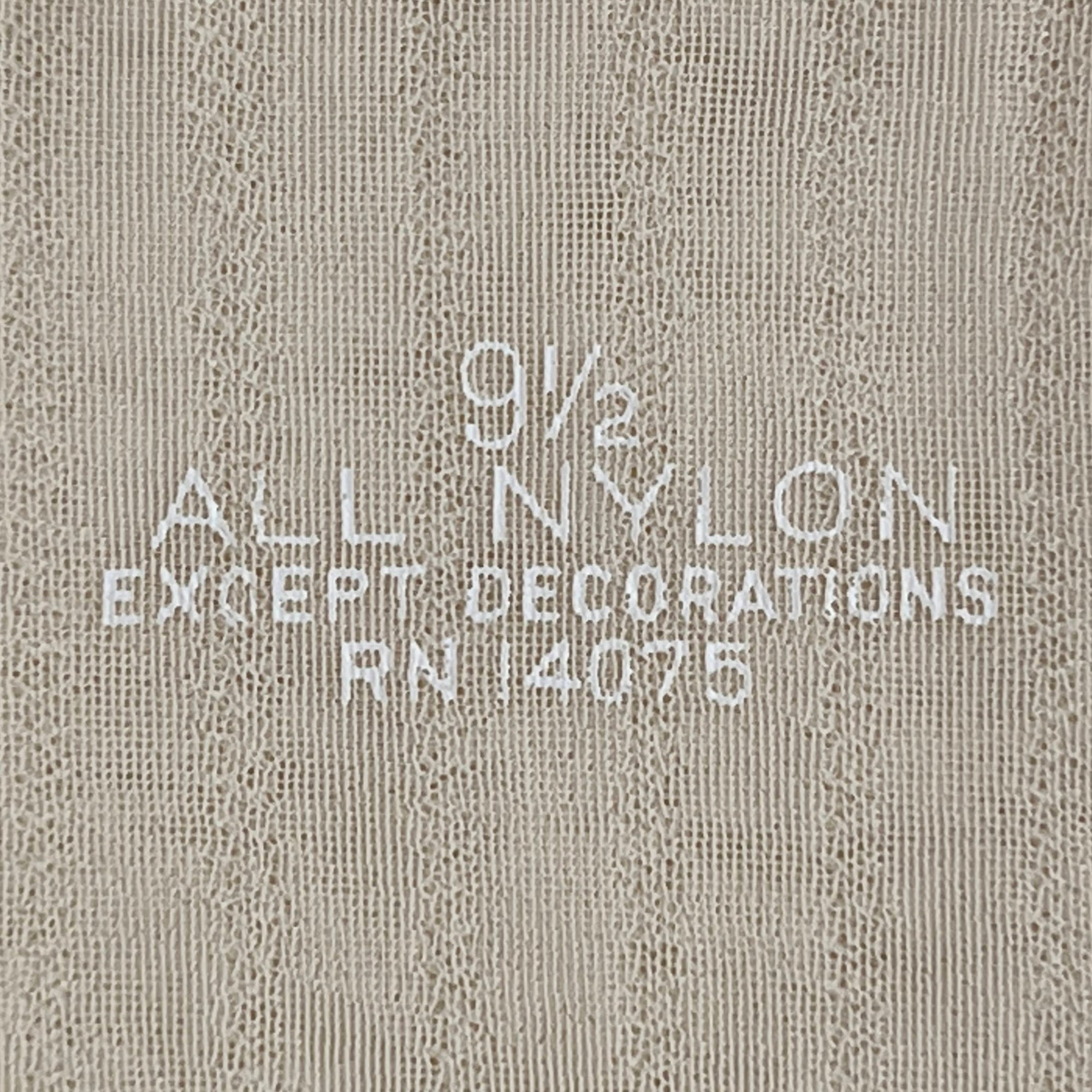 Vintage Hudson 1950s Nylon Stockings Yellow w Butterfly 9.5