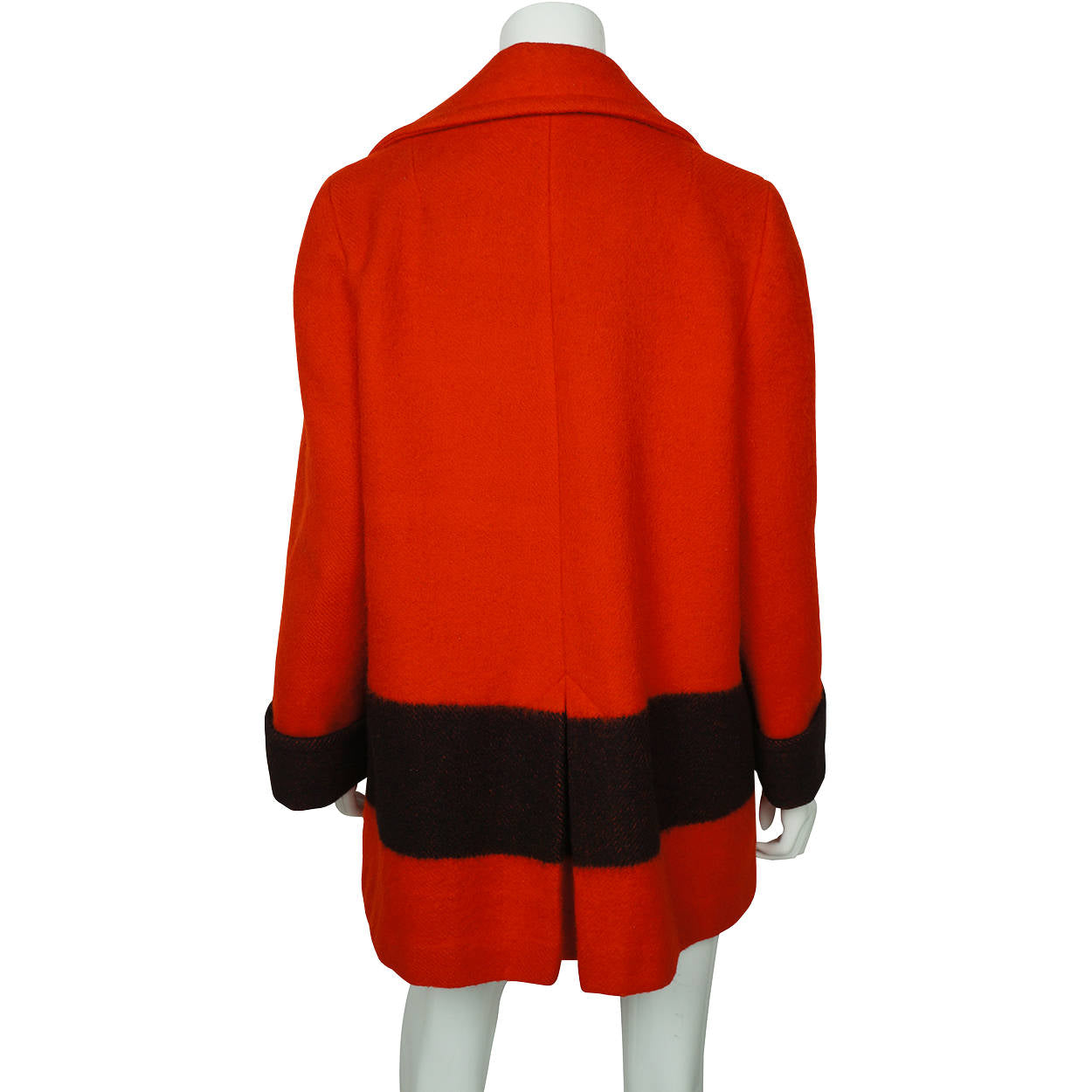 Vintage 1970s Hudsons Bay Company Point Blanket Jacket Winter Coat Red Wool Sz M - Poppy's Vintage Clothing