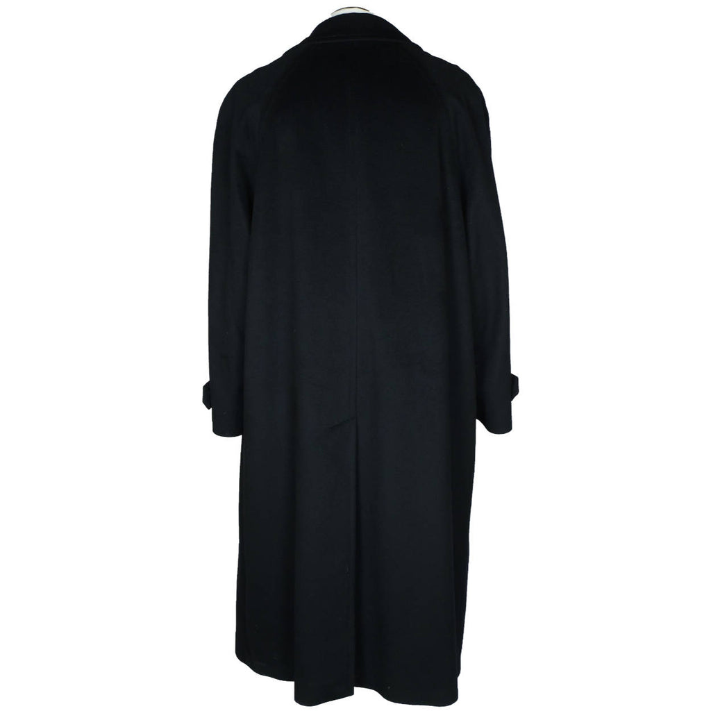 Vintage Loro Piana Pure Cashmere Coat by Hugo Boss Black Overcoat Size 2XL - Poppy's Vintage Clothing