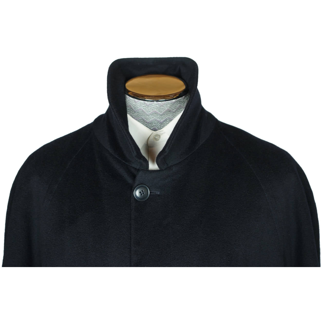 Vintage Loro Piana Pure Cashmere Coat by Hugo Boss Black Overcoat Size 2XL - Poppy's Vintage Clothing