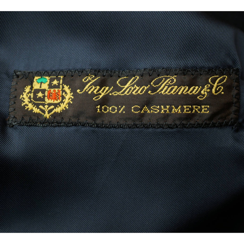 Vintage Loro Piana Pure Cashmere Coat by Hugo Boss Black Overcoat Size 2XL - Poppy's Vintage Clothing