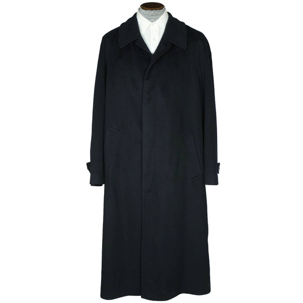 Vintage Loro Piana Pure Cashmere Coat by Hugo Boss Black Overcoat Size 2XL - Poppy's Vintage Clothing