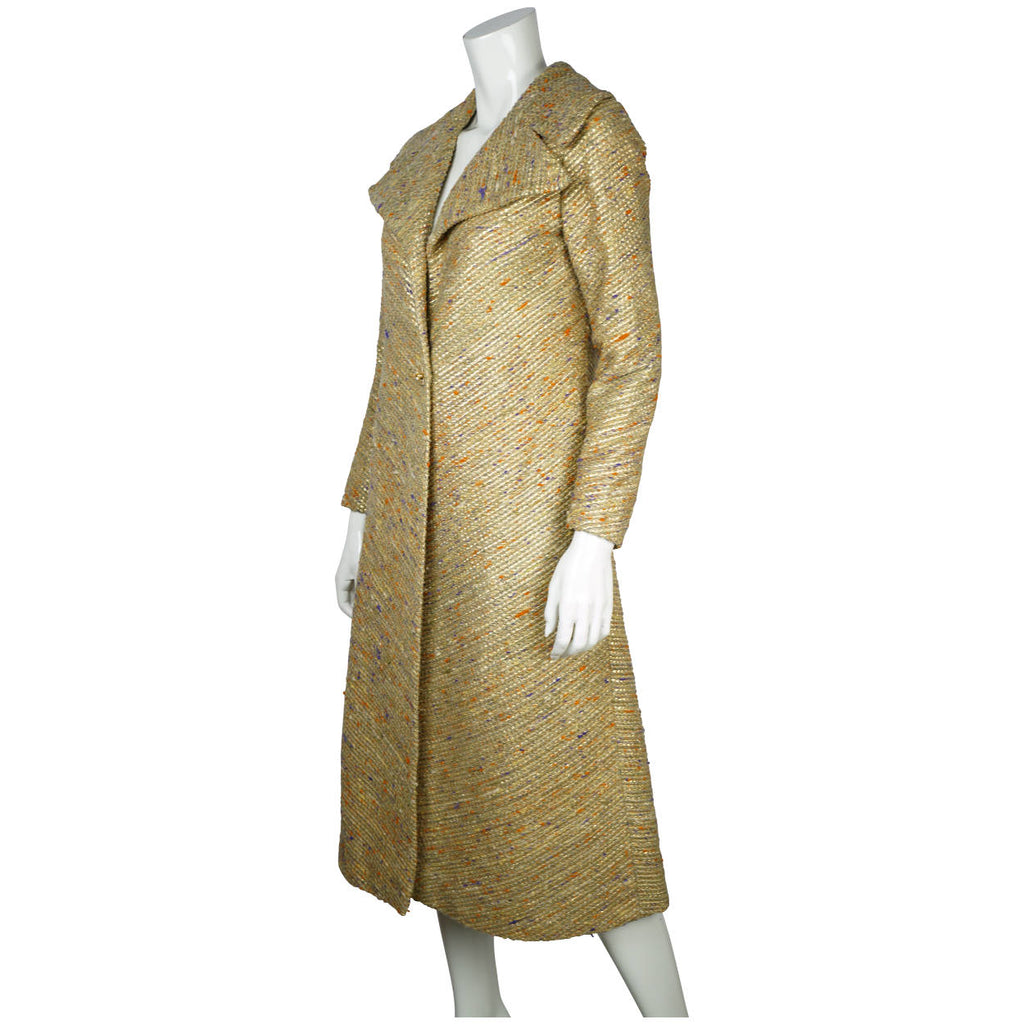 Vintage 60s Beverly Hills Coat Designer Ilus Geiger Ladies S - Poppy's Vintage Clothing