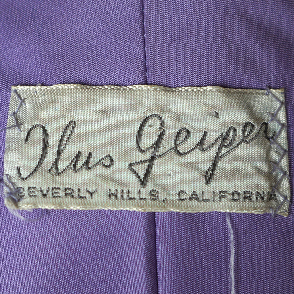 Vintage 60s Beverly Hills Coat Designer Ilus Geiger Ladies S - Poppy's Vintage Clothing