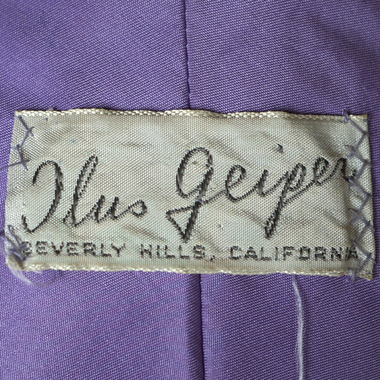Vintage 60s Beverly Hills Coat Designer Ilus Geiger Ladies S - Poppy's Vintage Clothing