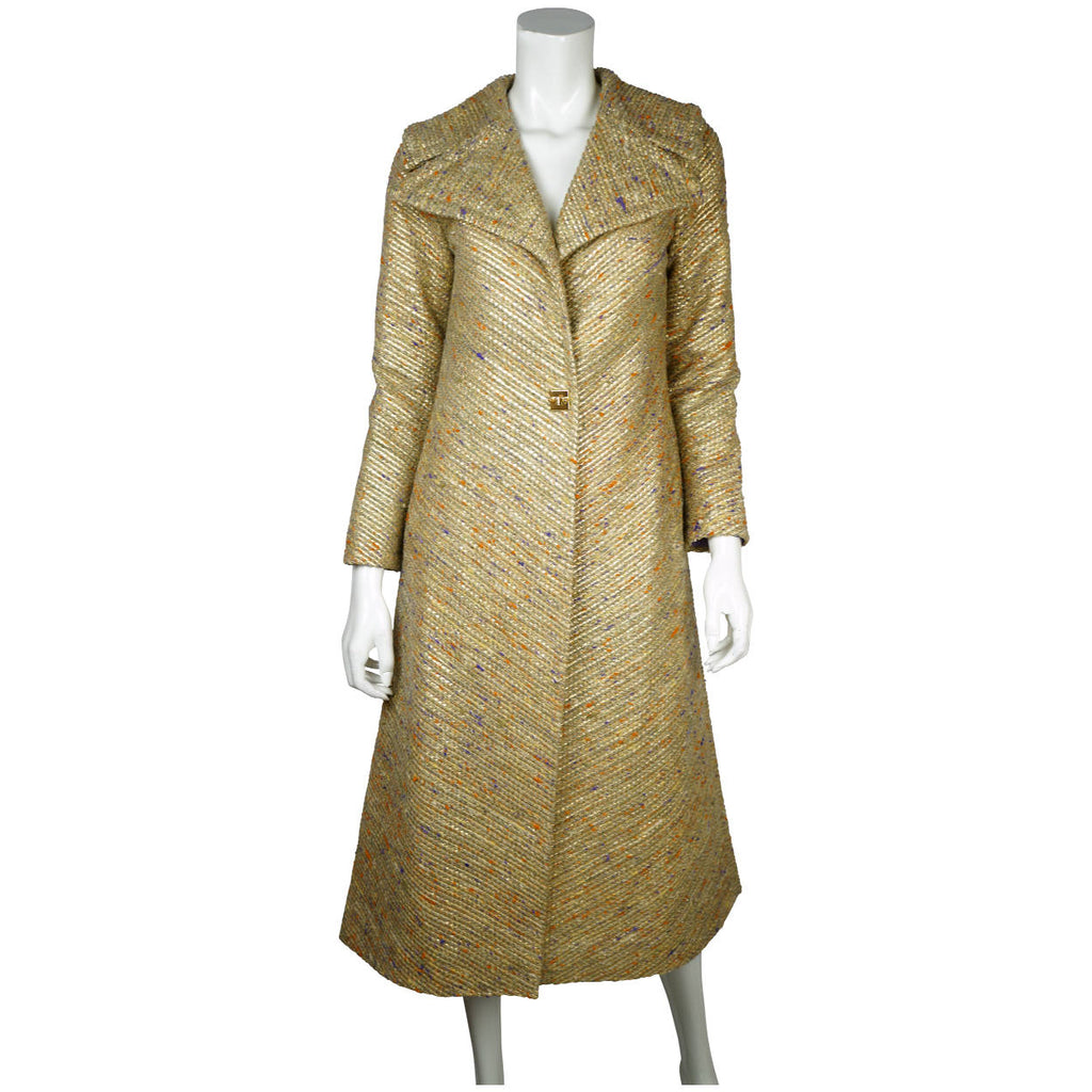 Vintage 60s Beverly Hills Coat Designer Ilus Geiger Ladies S - Poppy's Vintage Clothing