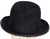 Vintage 50s Imperial Stetson Homburg Black Fedora Hat Mens Size 7 3/8 Large - Poppy's Vintage Clothing