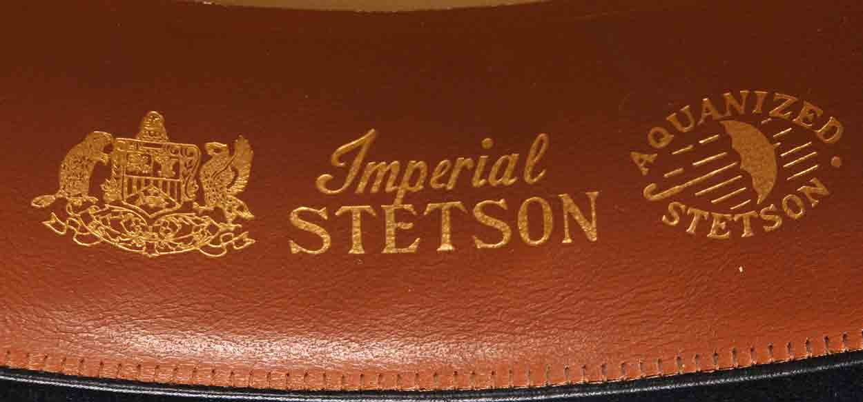 Vintage 50s Imperial Stetson Homburg Black Fedora Hat Mens Size 7 3/8 Large - Poppy's Vintage Clothing
