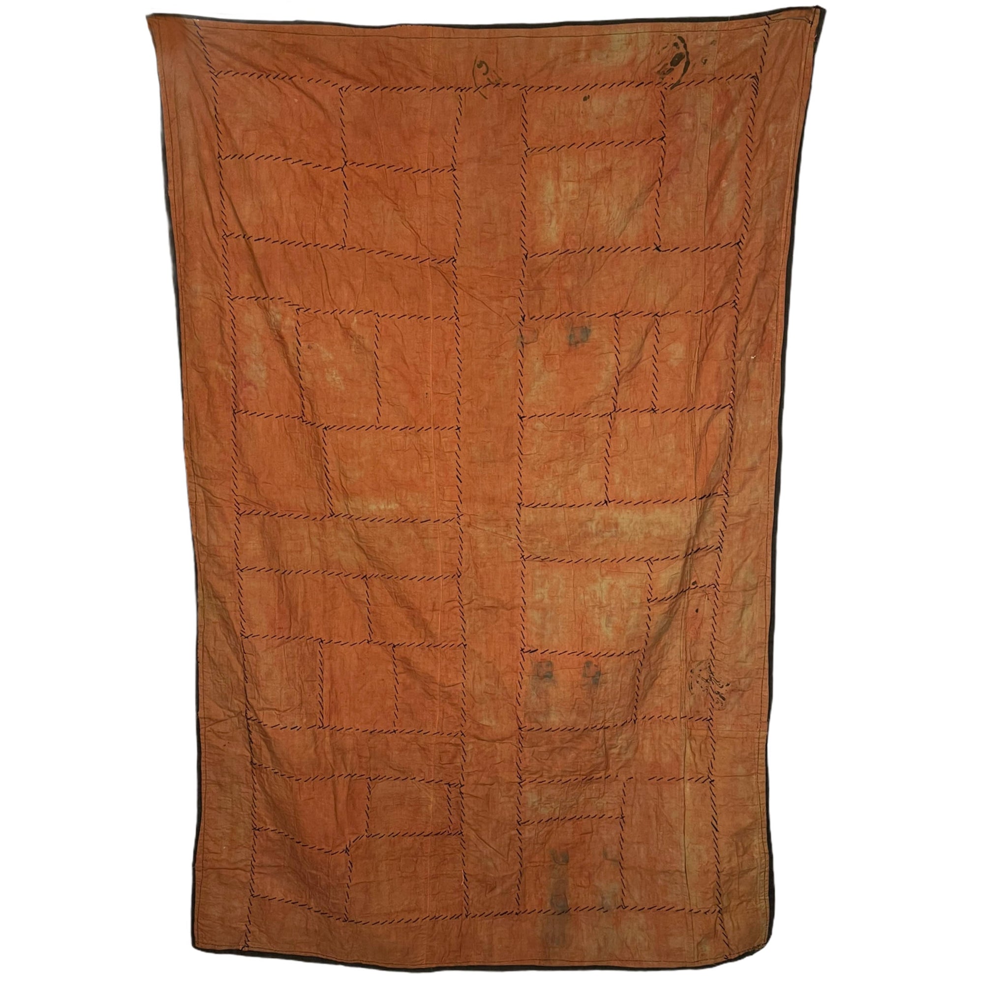 Vintage Indian Banjara Wall Hanging Mirrored Throw Kutch Embroidery