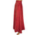 Vintage 1970s Indian Wraparound Skirt Block Print Red Cotton Hippie Festival - Poppy's Vintage Clothing