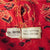 Vintage 1970s Indian Wraparound Skirt Block Print Red Cotton Hippie Festival - Poppy's Vintage Clothing