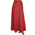 Vintage 1970s Indian Wraparound Skirt Block Print Red Cotton Hippie Festival - Poppy's Vintage Clothing
