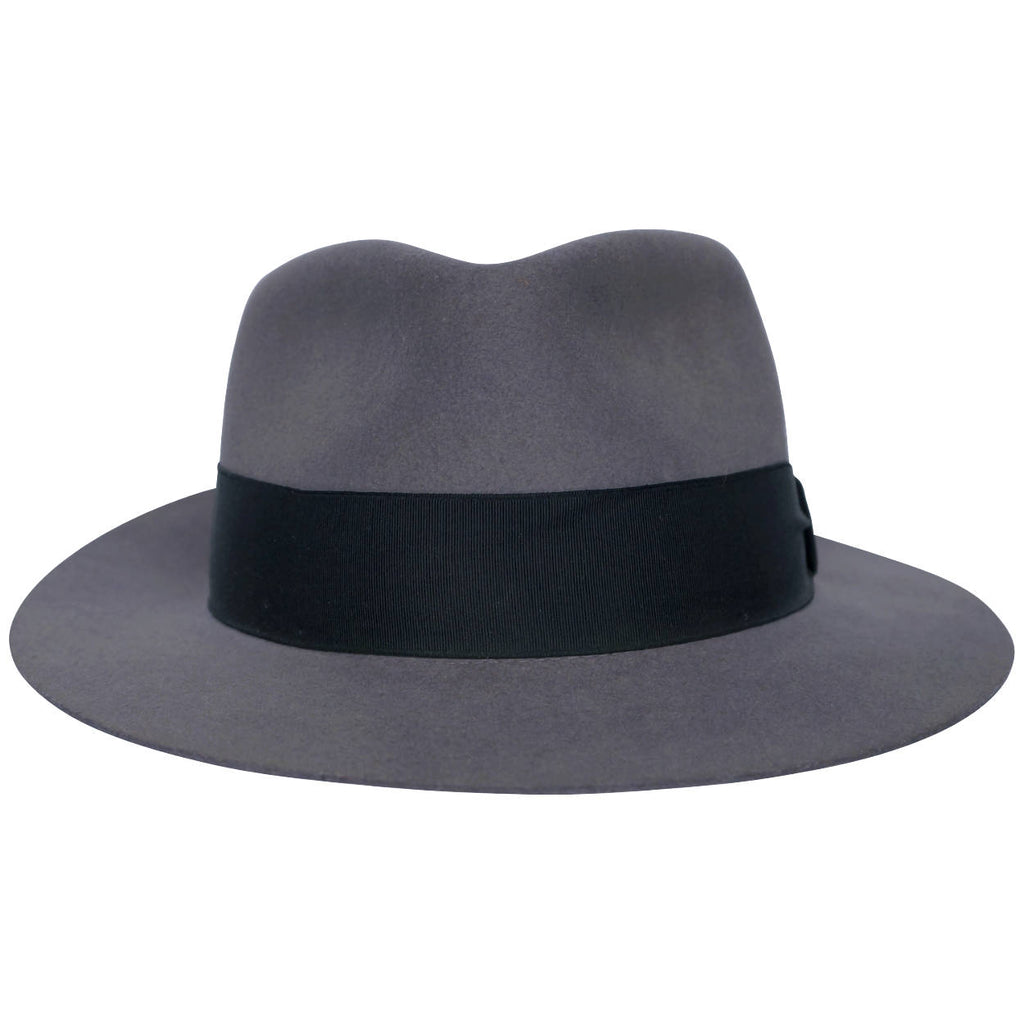 Vintage Indiana Jones Official Lucasfilm Fedora Hat by Stetson Grey Extra Large - Poppy's Vintage Clothing