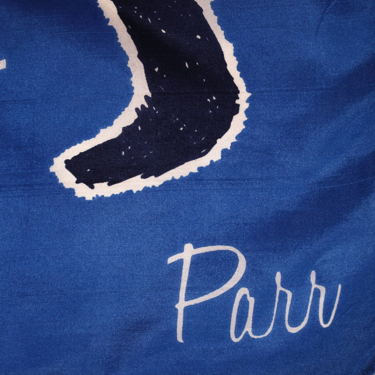 Vintage Inuit Art Print Silk Scarf Inunoo Eskimo Hunting Drawing by Paar - Poppy's Vintage Clothing