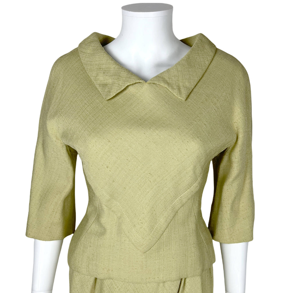 Vintage 1960s Irene Galitzine Skirt Suit Italian Couture M L