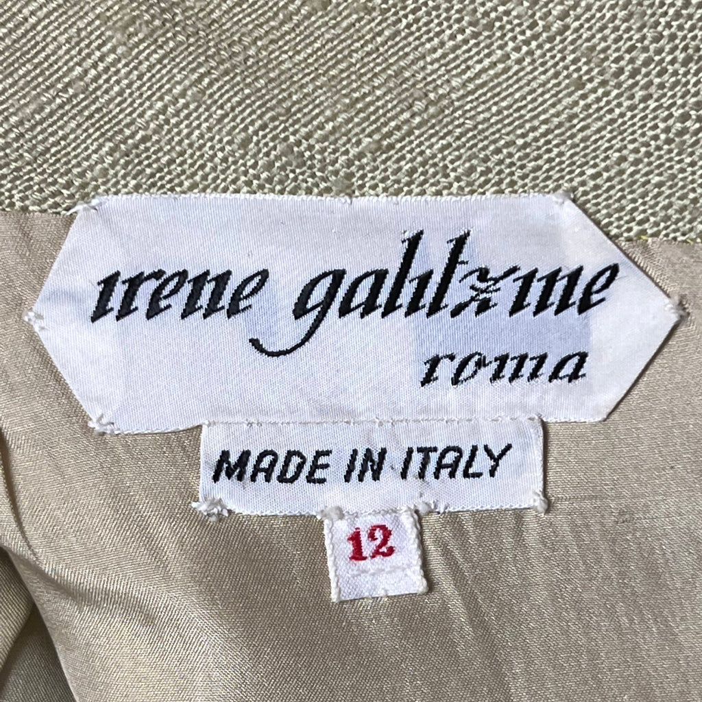 Vintage 1960s Irene Galitzine Skirt Suit Italian Couture M L