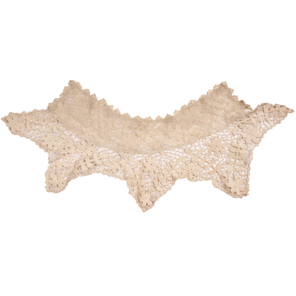 Antique Edwardian Irish Crochet Lace Collar Neck Piece - Poppy's Vintage Clothing