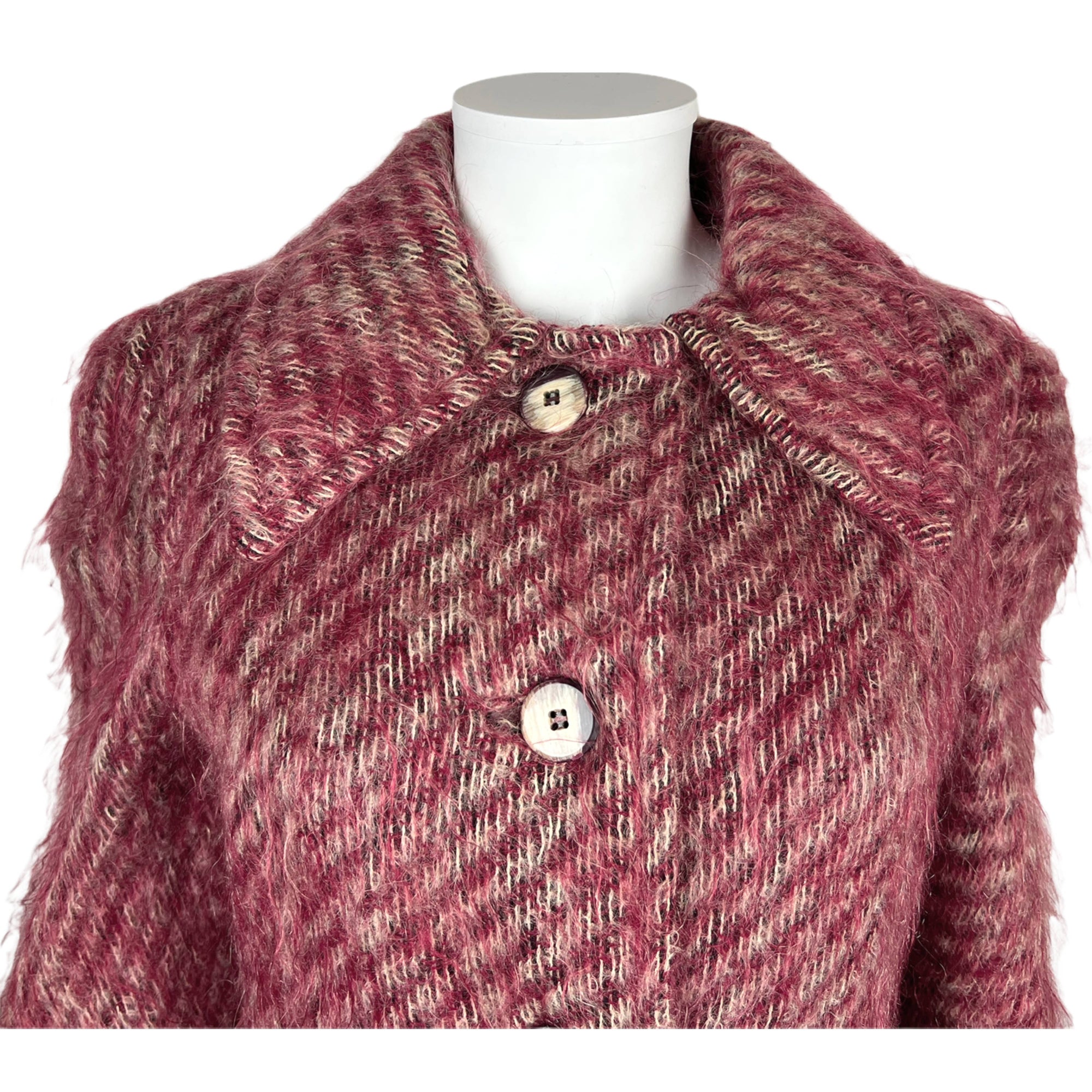 1960s Vintage Mohair Coat Irving Samuel Ladies Size S M