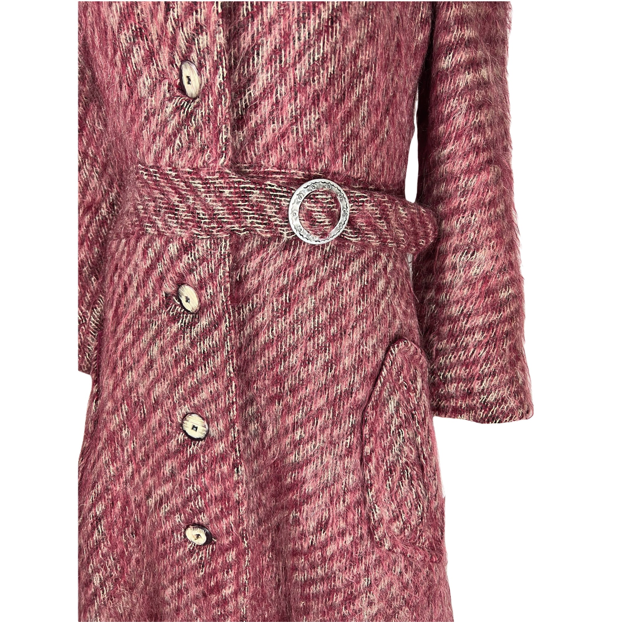 1960s Vintage Mohair Coat Irving Samuel Ladies Size S M